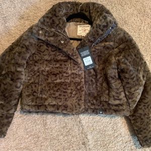 True religion soft fur coat brand new with tags medium